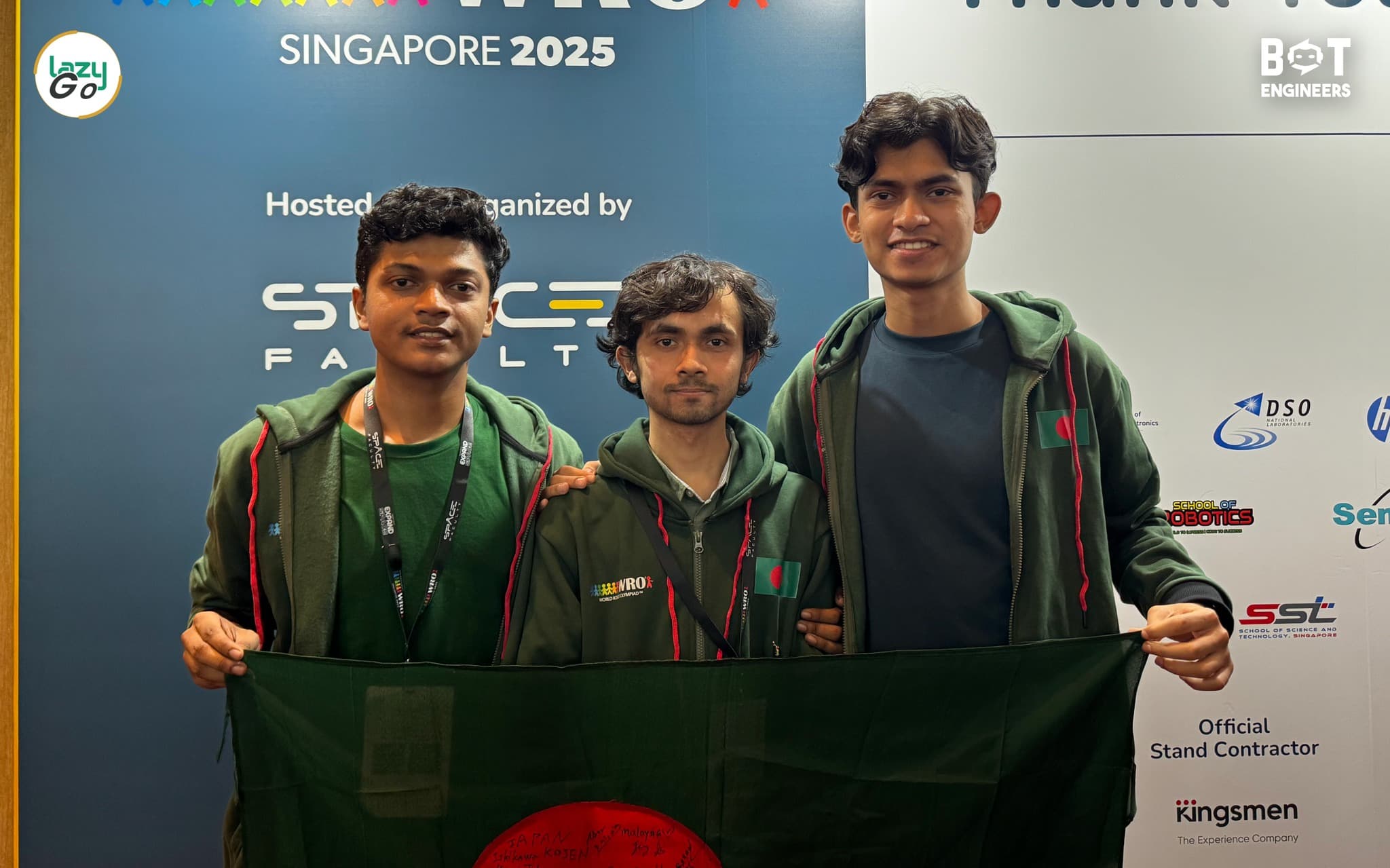 Team Lazy Go robotics competition moment