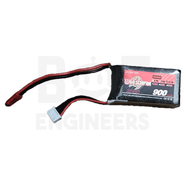 Wild Scorpion 11.1V 900 mAh 3S Battery