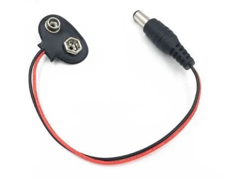 9V Battery Cap with DC Jack